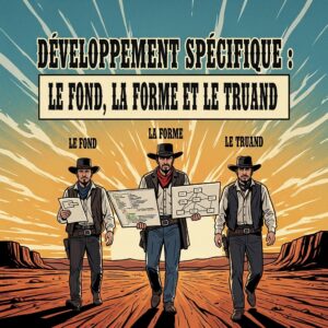 Développement spécifique : le fond, la forme … et le truand